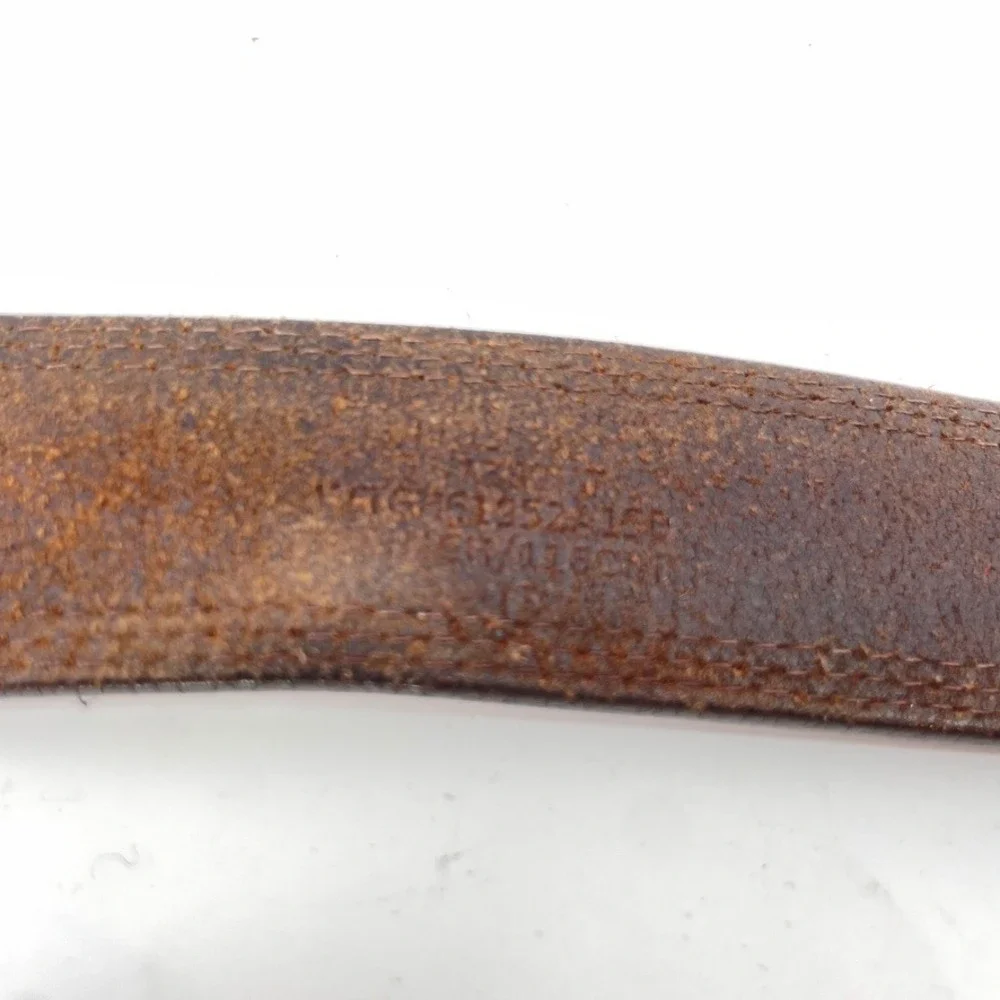 Wrangler Brown Leather Belt Men 44‎ Western 1.5